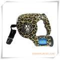 Pet Leash with Flashlight and Leopard Printing for Promotion